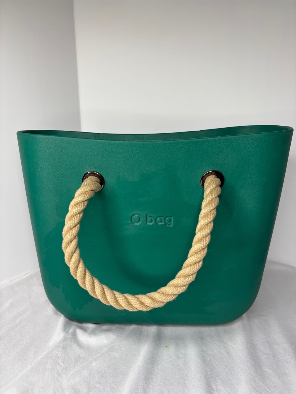 O Bag Rubber Green Tote